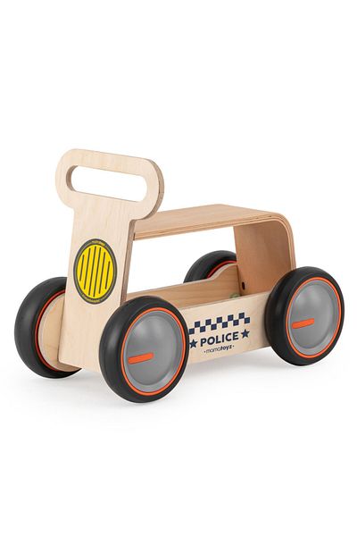 MAMATOYZ Masinuta ride-on din lemn, MamaToyz , Politie