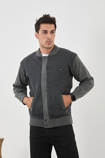 KMKkombin Новий сезон чоловічий трикотажний пальто - комір-стійка, підкладка,...