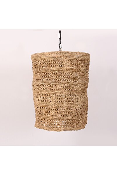 Mylamp SELANİK ÖRME DOĞAL RAFYA  40X48 cm  AYDINLATMA