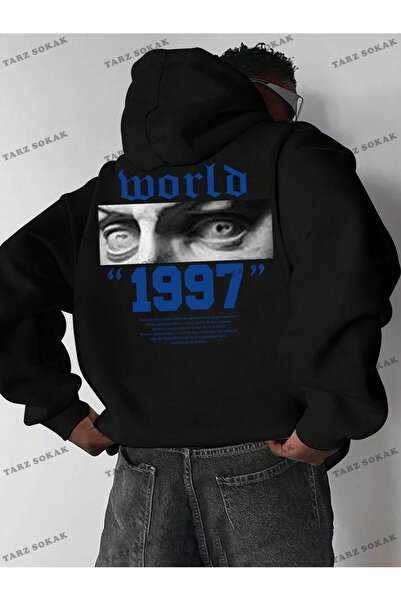 Drippy Φούτερ Y2K Trend Unisex ρετρό με κουκούλα - Κωδικός 1586