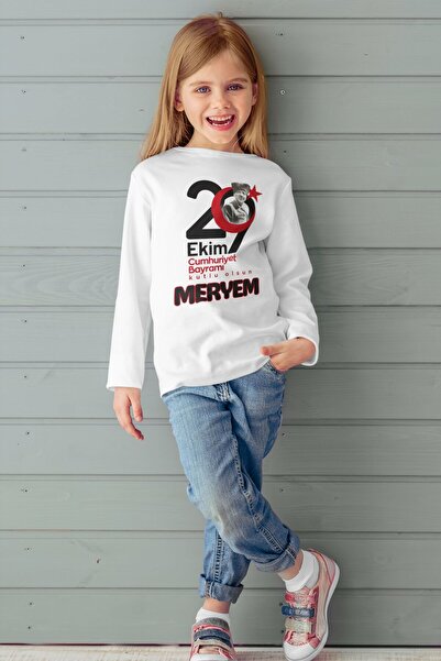 Asilcomkids 29 Ekim Cumhuriyet Baryarı Tema1 Kişiye Özel Çocuk Tişörtü