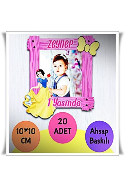 wonderlike Bebek Çocuk Doğum Günü Resimli Ahşap Magnet 15 Adet