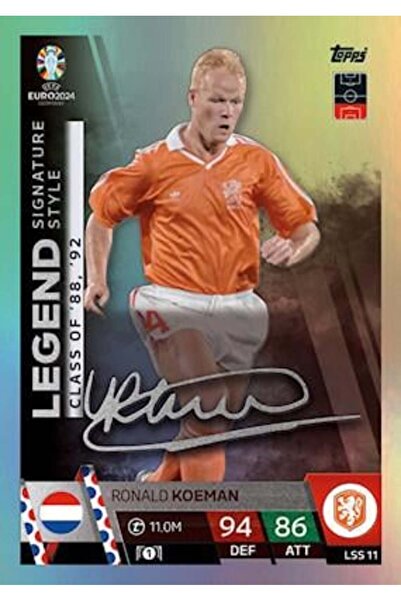 Topps Match Attax Euro 2024 Futbol Kartları Legend Signature Style Ronald Koe...