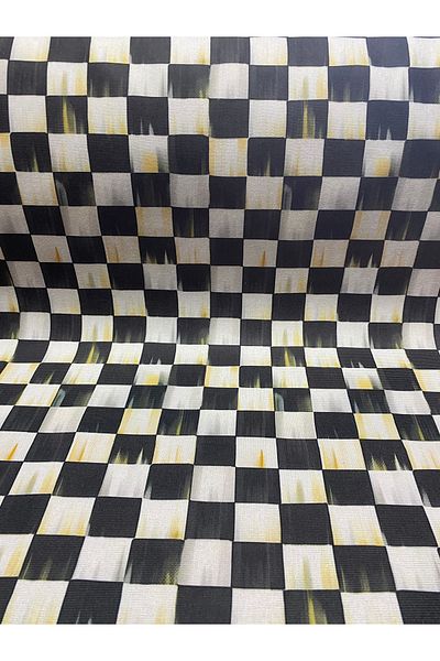 çataloğlu tekstil Antique Checkerboard Pattern Upholstery Fabric Multi-Purpose Seat Cover Table Cover Upholstery Fabric