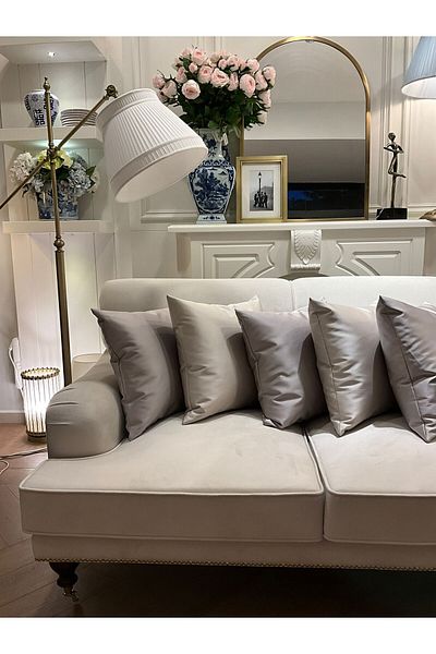 Dekordan House Satin Throw Pillow Cover (50X50Cm)