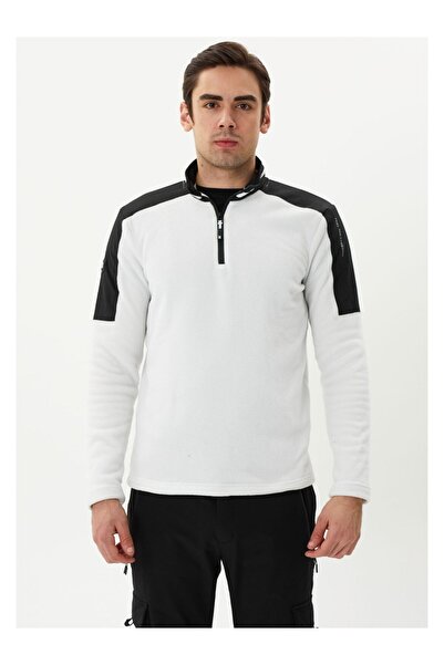 Exuma Erkek Yarım Fermuarlı Polar 2412004 Whıte 2412004-100