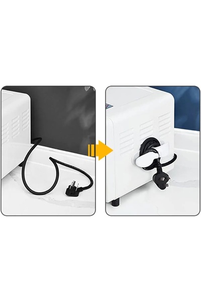AVEO 2 Pieces Black/White Color Multi-Purpose Airfryer Cable Winding Device