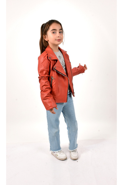 JENERİK KİDS DERİ CEKET