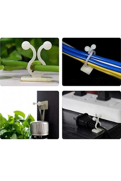 btm home 10 Pieces of Self-Adhesive Cable, Creeper, Flower Holder Apparatus –...