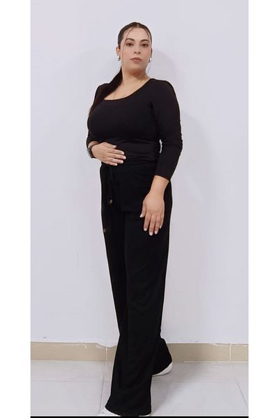 AKŞEN GİYİM LARGE SIZE BOWLING TRIPE TRICOT CASHCORSE FABRIC WINTER TESETUREDE SUITABLE PANT