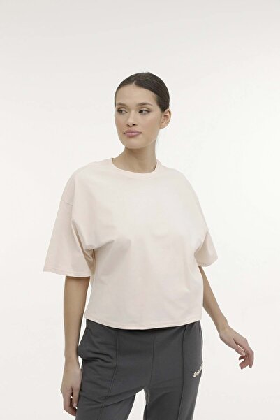 Kinetix Wb Boxy 11fn95 4fx Γυναικείο κοντομάνικο μπλουζάκι παστέλ ροζ