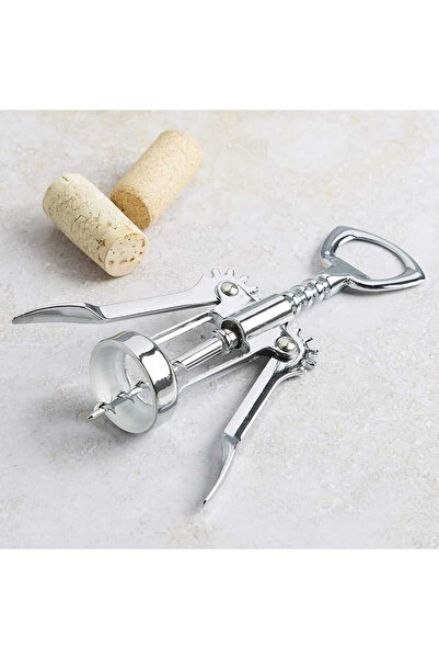 Marsilyan فتاحة زجاجات كروم - معدن مقاوم للصدأ بوظيفتين (4940)