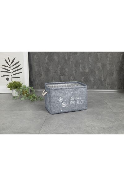 Ethab Ticaret Organizer with Felt Handles Mega - Gray (4457)