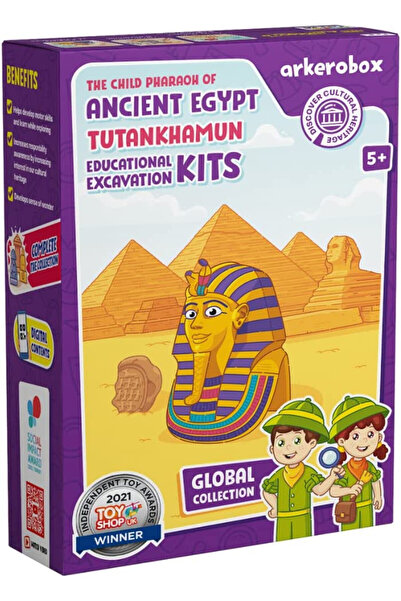 Arkerobox Educational Archaeological Set and 3D Puzzle, Ancient Egypt, Tutankhamun