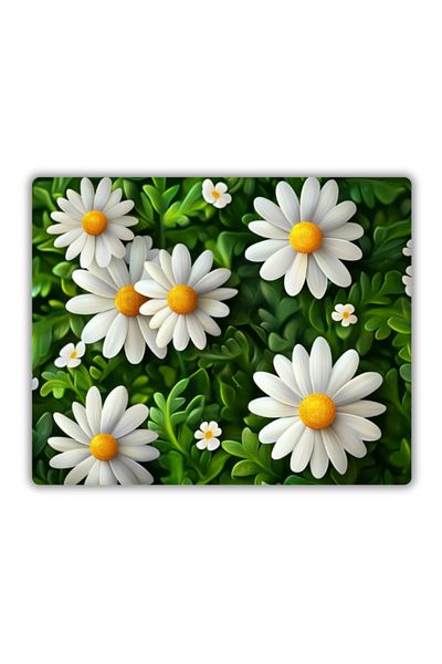 lili hediyelik Πατάκι ποντικιού με λαδομπογιά Daisy Printed 18x22 cm