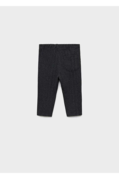 MANGO Baby Düz Çizgili Pantolon