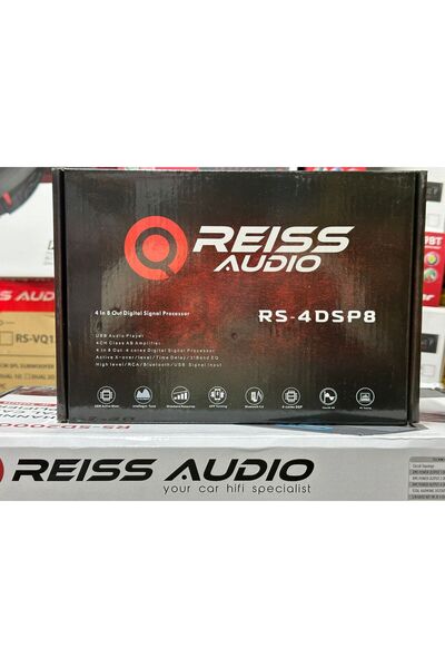 REISS AUDIO RS-4DSP8 8 KANAL İŞLEMCİ + 4 KANAL AMFİ BLUETOOTH UZAKTAN KUMANDA