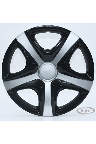 OTOCİRİT Jant Kapağı Siyah-gri Kırılmaz 15" Yıldız Model (amblem Hediyeli) (1...