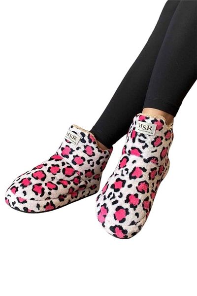 Liger Γυναικείες Παντόφλες Home Boots - Χοντρή ελαφριά σόλα, ΠΟΥΔΕΡ - ΜΑΥΡΗ