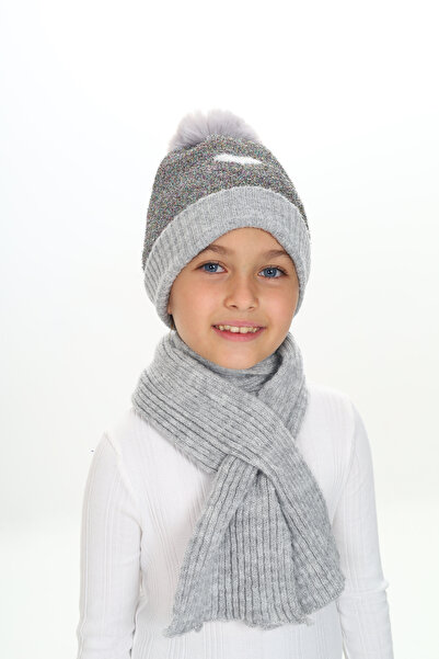 Sevimli Girl's Beret Scarf Set 4-10 Years