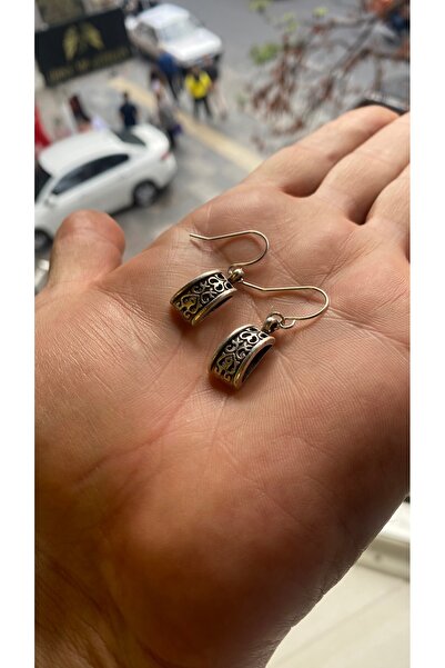 Porsuk Alternatif El yapımı döküm gümüş kaplama kadın küpe