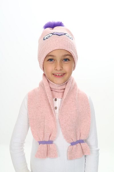 Sevimli Girl's Beret Scarf Set 4-10 Years