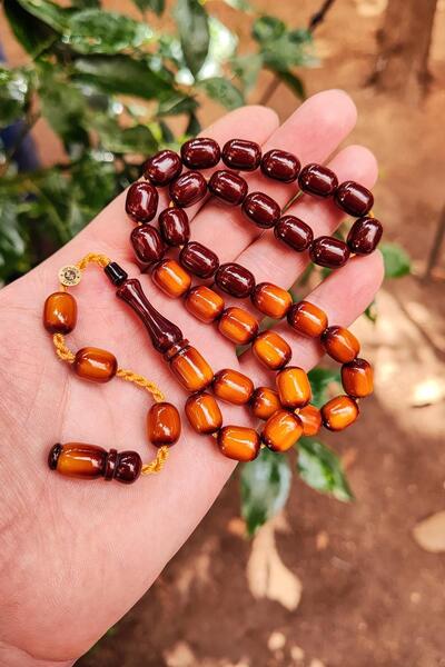 Vip Kehribar 9x12 ملم مسمار النمر التوقيع الورنية ضغط العنبر مسبحة