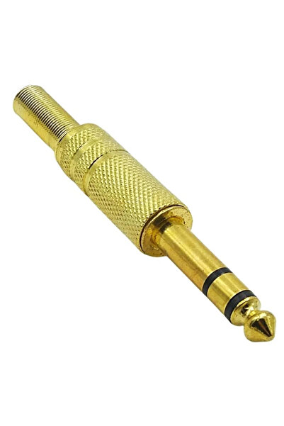 Lunatic 2227 STEREO SARI GOLD METAL 1. KALİTE GİTAR JAK