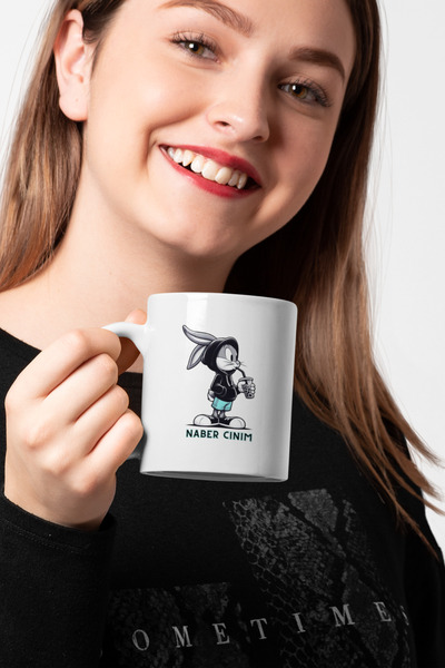 Satranç Medya Bugs Bunny Printed Mug - Naber Cınım