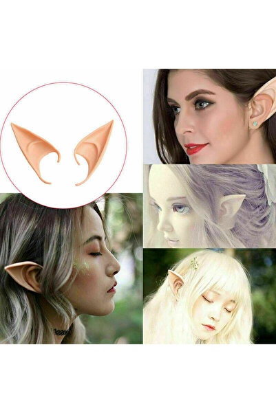 Go İthalat Αυτί ξωτικού από λάτεξ από μαλακό υλικό 1 ζευγάρι 10x5 cm (5263)