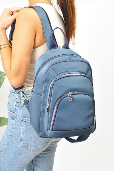 Uniquerrs Unisex Αδιάβροχο σατέν συνθετικό δέρμα σακίδιο καθημερινής χρήσης