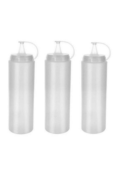 Viyalente Gen-Of 700 ml Sauce Bottle - Transparent 3 Pieces (Ap-9029)