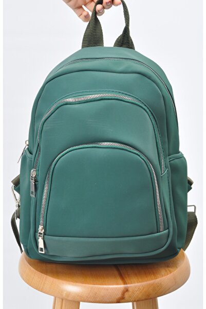 Uniquerrs Unısex Su Geçirmez Saten Suni Deri Günlük Kullanım Sırt Çantası