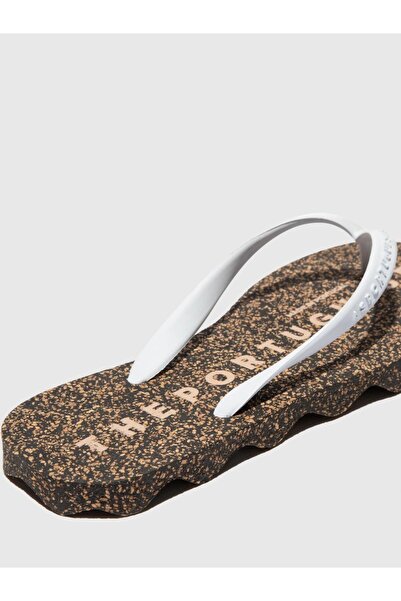 Asportuguesas Beach Flip-Flops Base White & Rubber Strap Flip-Flops