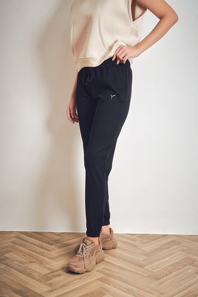 Fulla Moda Φούτερ Jogger με ελαστική μέση και τσέπες
