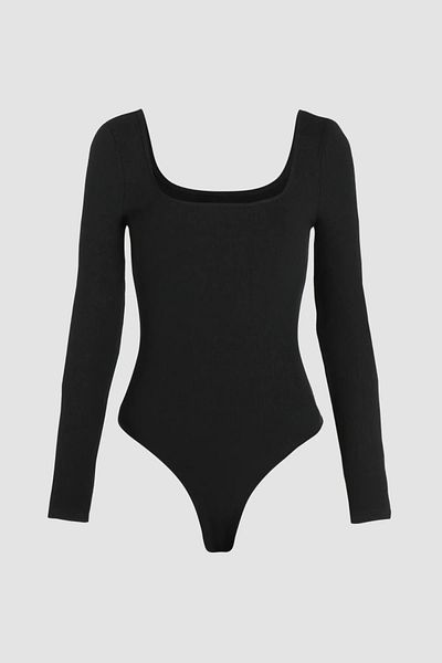 Hiccup Body cu mânecă lungă cu gât pătrat