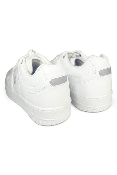 Lambırlent Pantofi de damă, alb, talpă ortopedică, pantofi sport ușori de zi cu zi