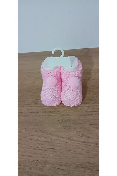 Necix's Knitwear Pompom Baby Booties
