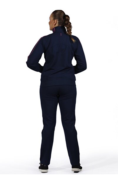 SOCCER Women's Black Large Size Tracksuit Set 21263b