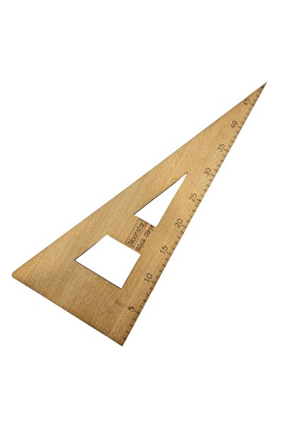 Moonstar Ahşap Büyük Gönye Riga Cetvel