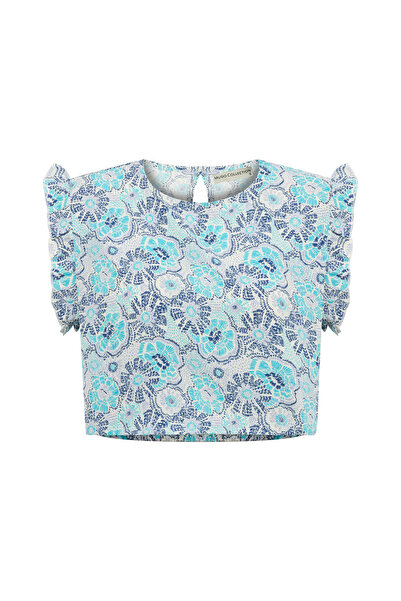 Mudo بلوزة قصيرة مطبوعة ذكية