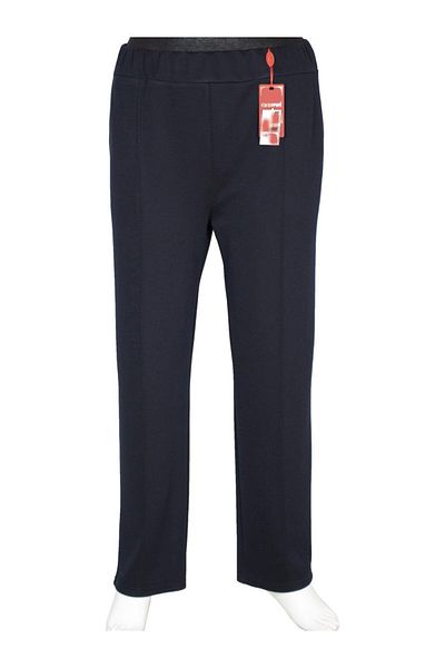 HESNA Women's Nazlı Winter Oversize Unlined Navy Blue Trousers