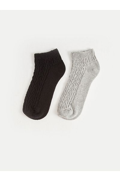 LC Waikiki Lcwk Self Patterned Women's Booties Socks 2 Pack