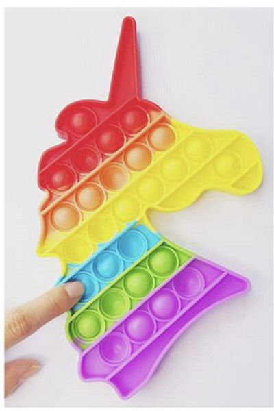 TRUST STORE Pop It Push Buble Fidget Unicorn Popit Mental and Sensory Stress Toy