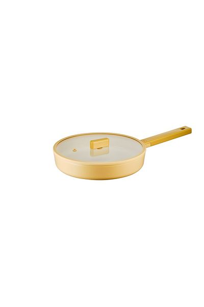 NEOFLAM ,hej,mini,frypan 24cm, With Glass Lid,modern Integrated Hand,yellow