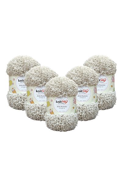 knitme 5 Κουβέρτες Main Lamb Cardigan - Πλεκτό νήμα, 100 γρ. 100 Μ.
