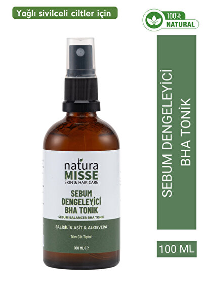 NaturaMisse Sebum Dengeleyici Bha Tonik 100 ml Akne Siyah Nokta Karşıtı Gözen...