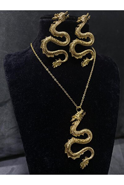Hepimizin Dragon Earring Necklace Set