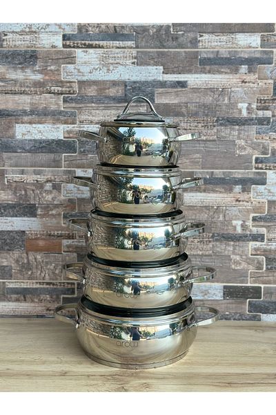 AROW Artemis Steel 10-Piece Cookware Set