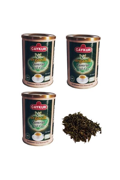 Çaykur 3x125 Gr Special Series Organic Emerald Leaf Green Tea 375 Gr